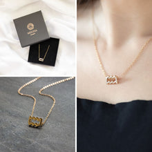Cargar imagen en el visor de la galería, Collar zodiacal chapado en oro de 18 quilates