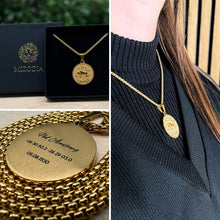 Cargar imagen en el visor de la galería, Collar zodiacal personalizado chapado en oro de 18 quilates – Incluido en la caja de regalo