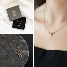Cargar imagen en el visor de la galería, Collar zodiacal chapado en oro de 18 quilates