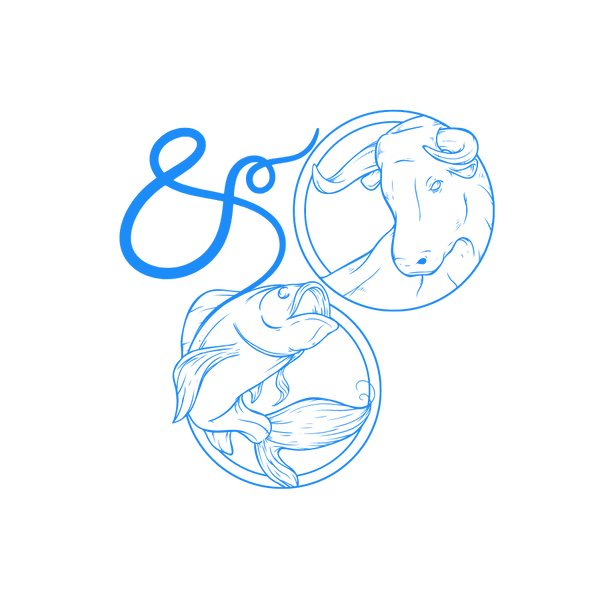El signo zodiacal Tauro y el signo zodiacal Piscis